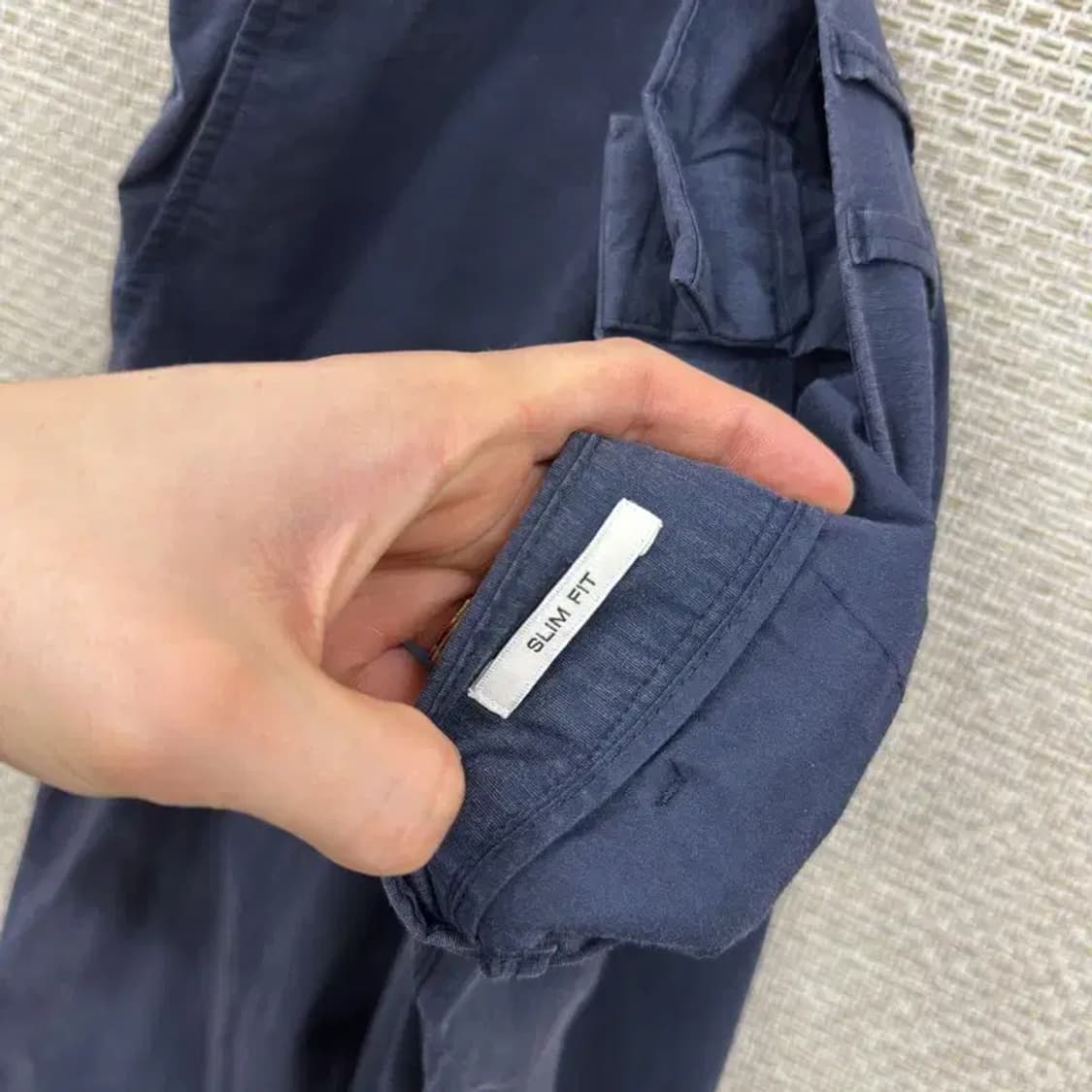 빈폴 네이비 캐주얼 남자 면바지 34인치 D11545 상품이미지4