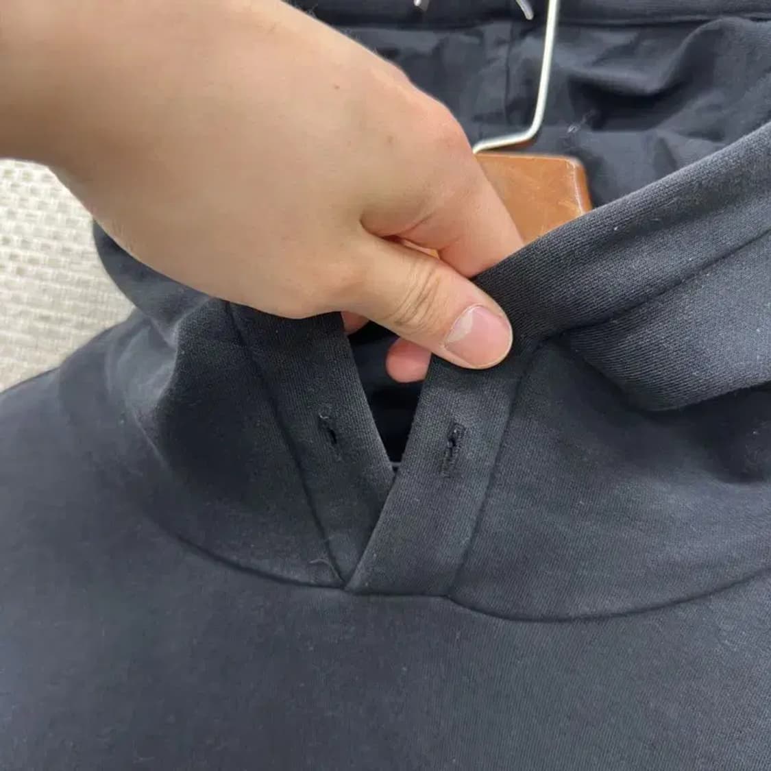 르꼬끄 블랙 약기모 캐주얼 후드티 95 D11525 상품이미지5