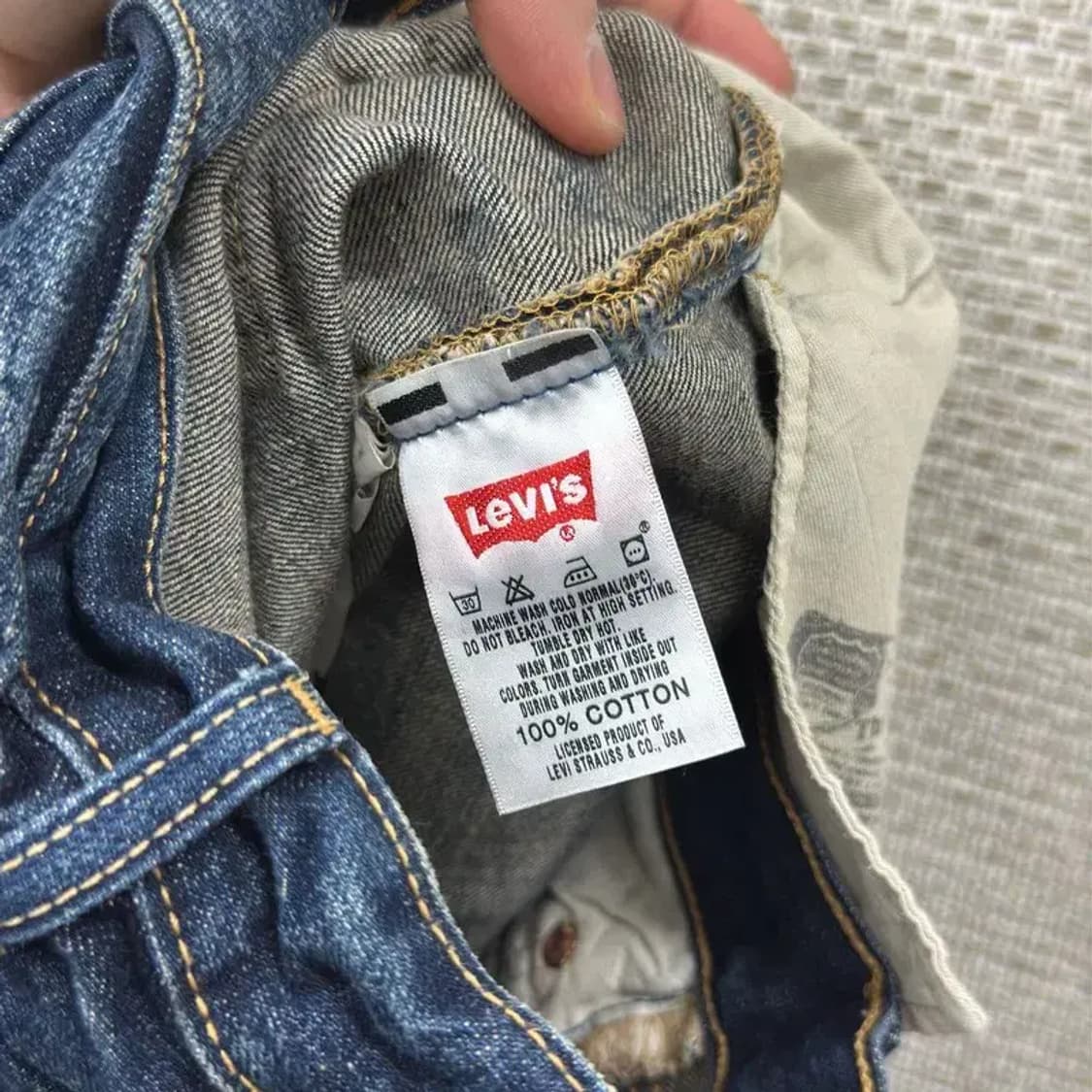 리바이스 501 워싱 데님팬츠 청바지 28인치 D11541 상품이미지4