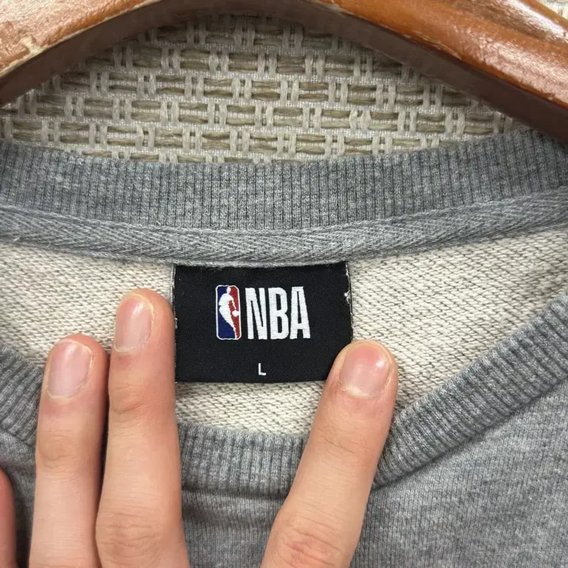 NBA 캐주얼 그레이 프린팅 맨투맨 100 D11524 상품이미지3