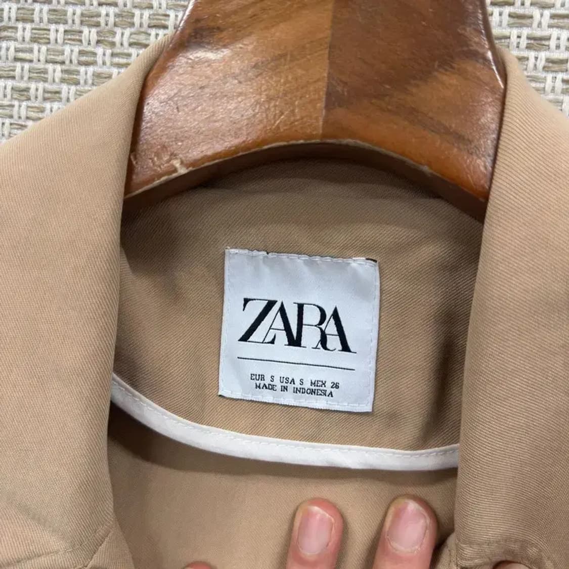 자라 ZARA 캐주얼 비스코스 트렌치 코트 95 D11597 상품이미지3