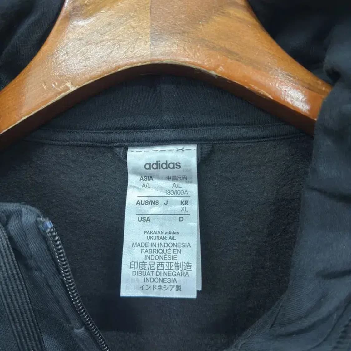 아디다스 캐주얼 자수로고 약기모 후드집업 100 D11598 상품이미지3