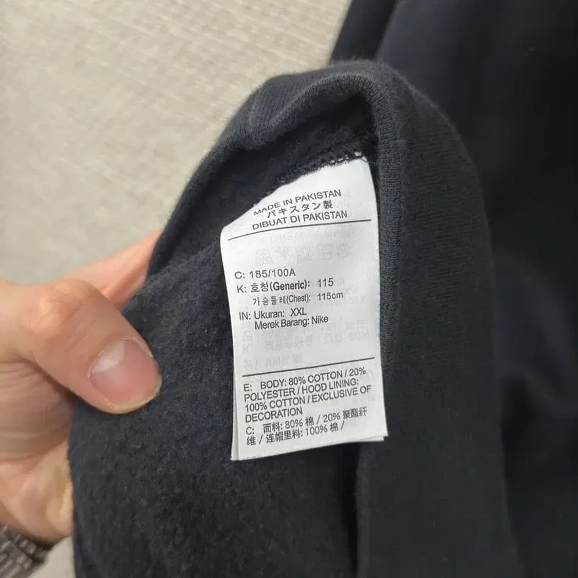 나이키 캐주얼 자수로고 약기모 후드티 115 D11610 상품이미지4