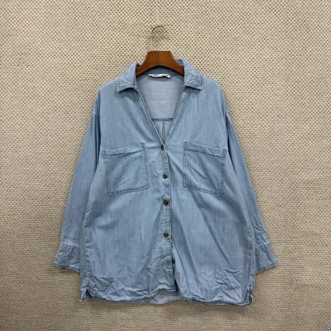 자라 ZARA 캐주얼 연청 데님 자켓 95 D11611 상품이미지1