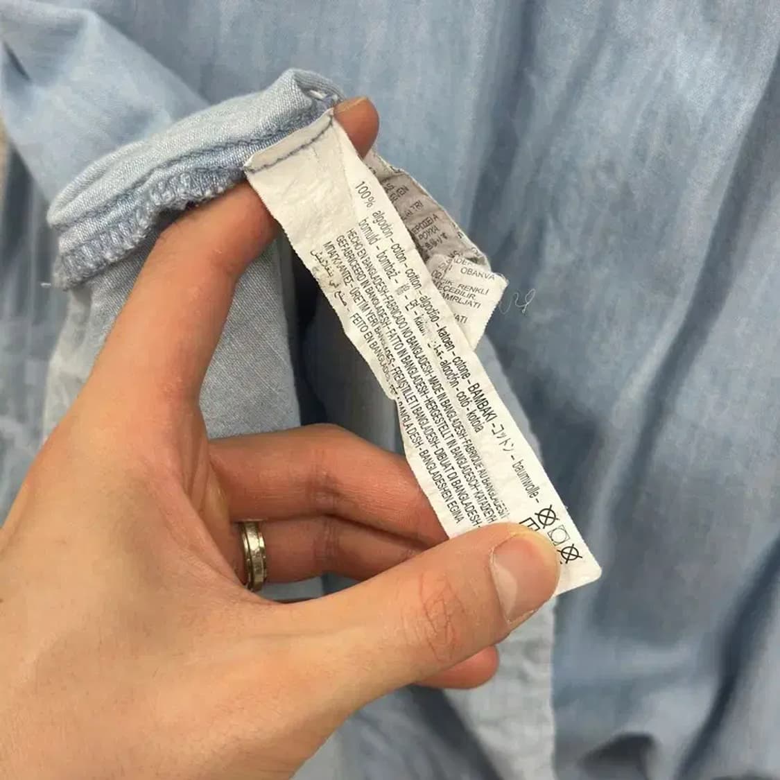 자라 ZARA 캐주얼 연청 데님 자켓 95 D11611 상품이미지4