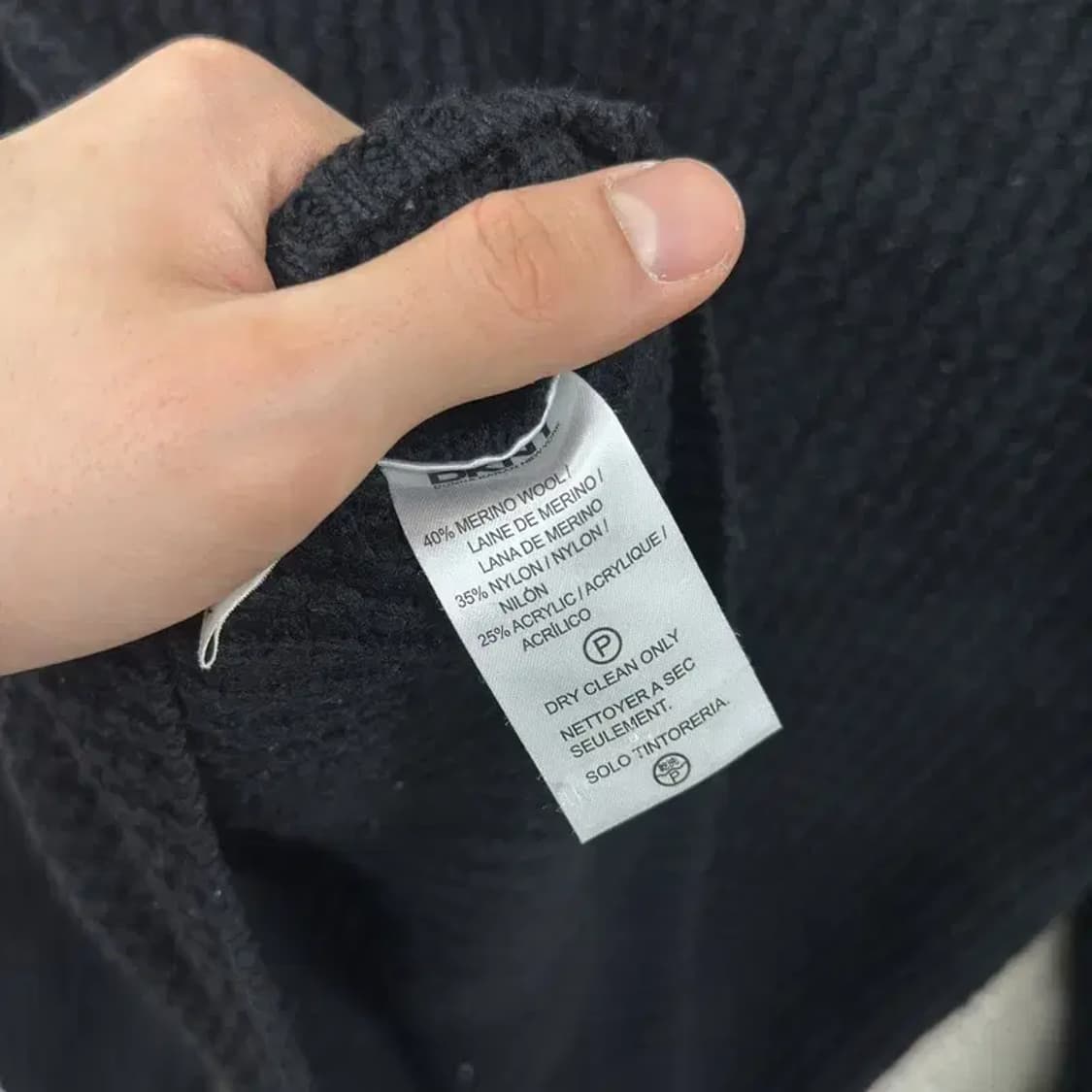 도나카란뉴욕 DKNY 투웨이 울 니트 집업 가디건 95 D11670 상품이미지4