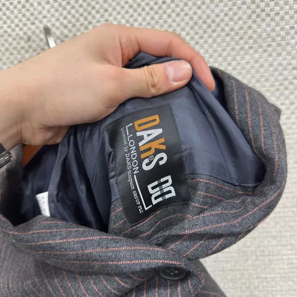 닥스 캐주얼 스트라이프 울 블레이저 자켓 95 D11699 상품이미지3