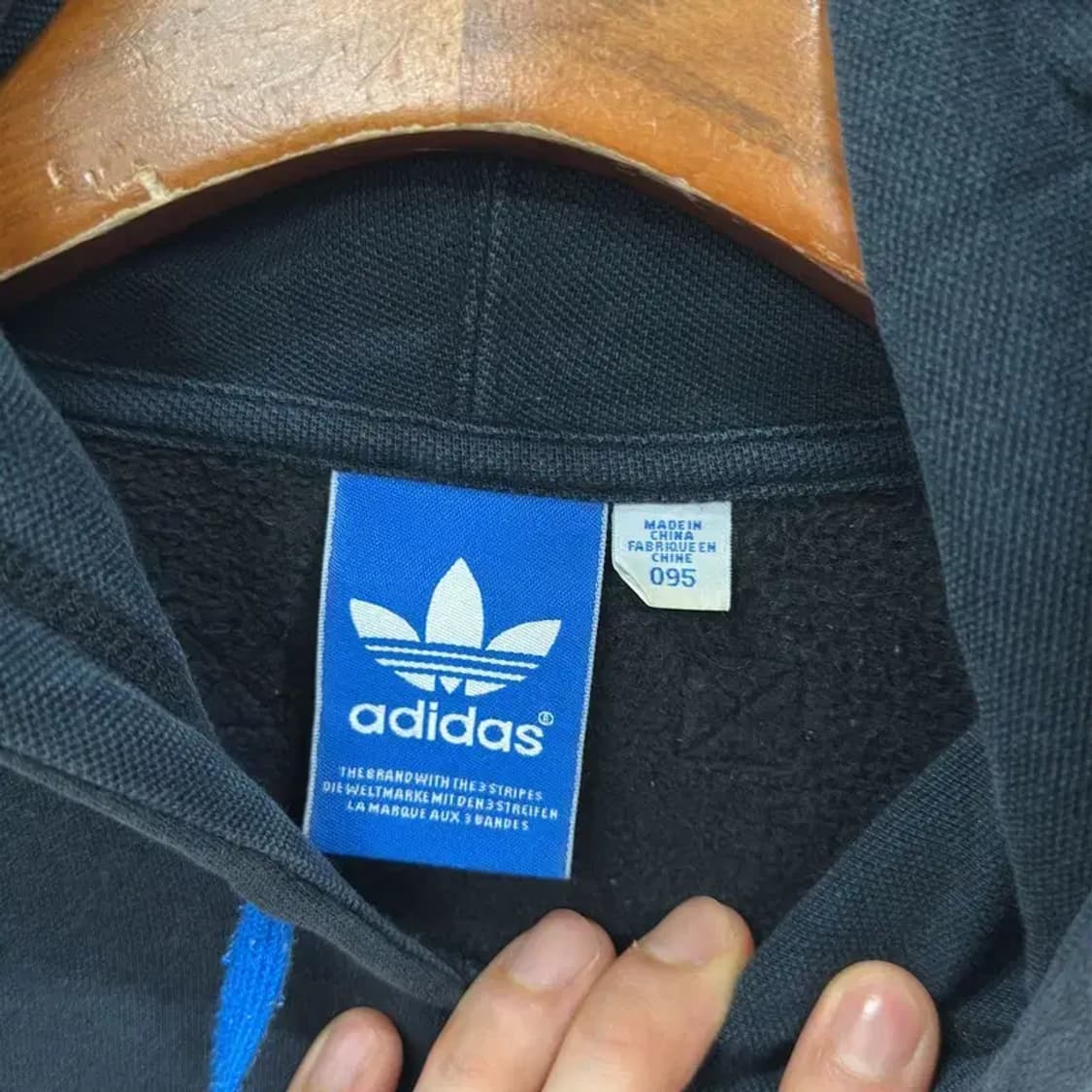 아디다스 캐주얼 빅로고 약기모 후드티 95 D11679 상품이미지3