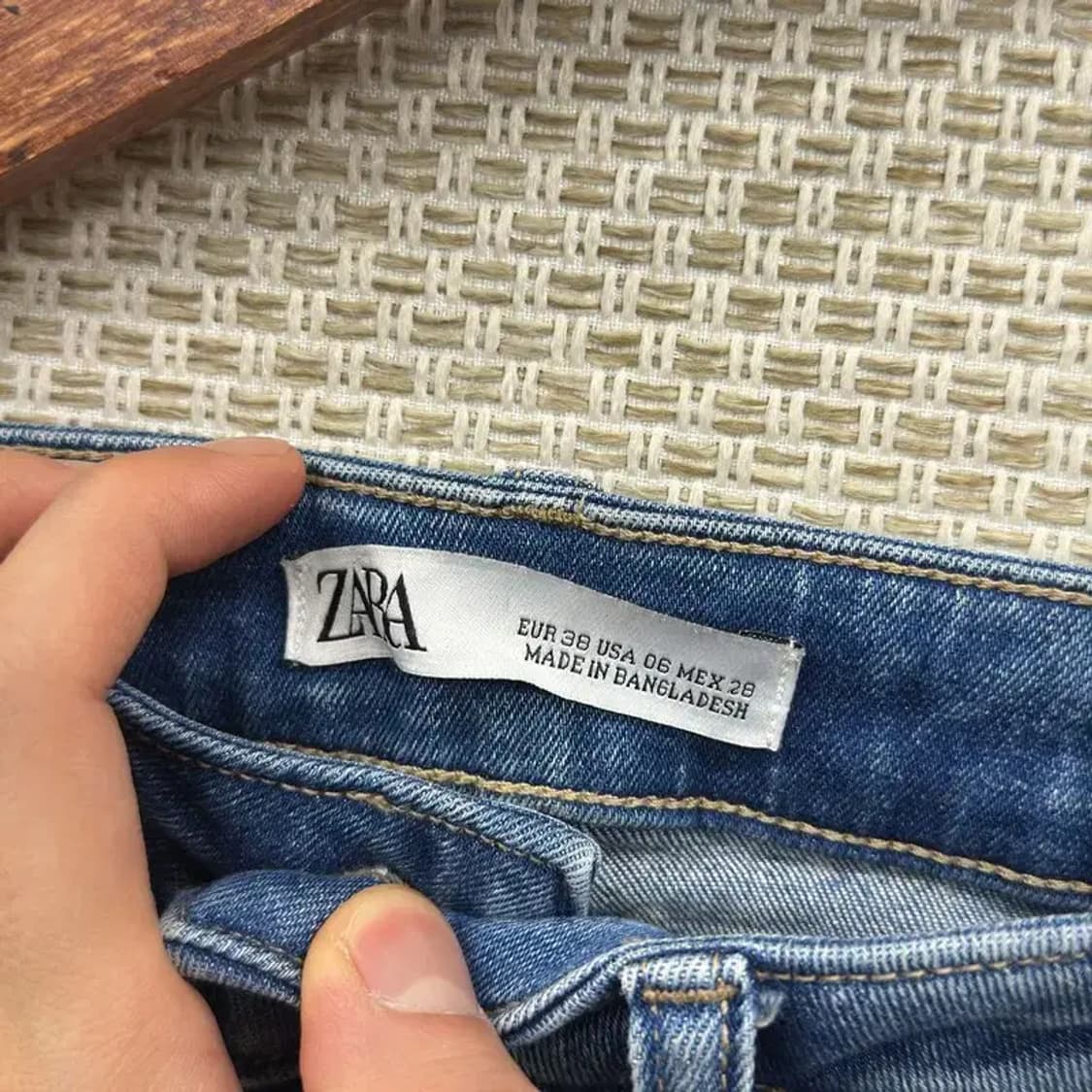 자라 ZARA 캐쥬얼 여성 데님 청바지 26인치 D11784 상품이미지4