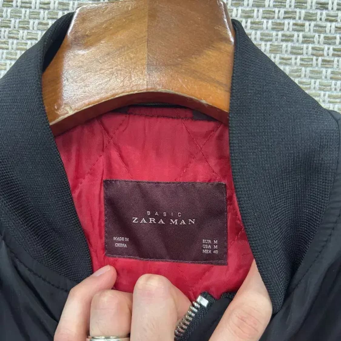 자라 ZARA 캐쥬얼 항공자켓 항공점퍼 블루종 95 D11773 상품이미지3
