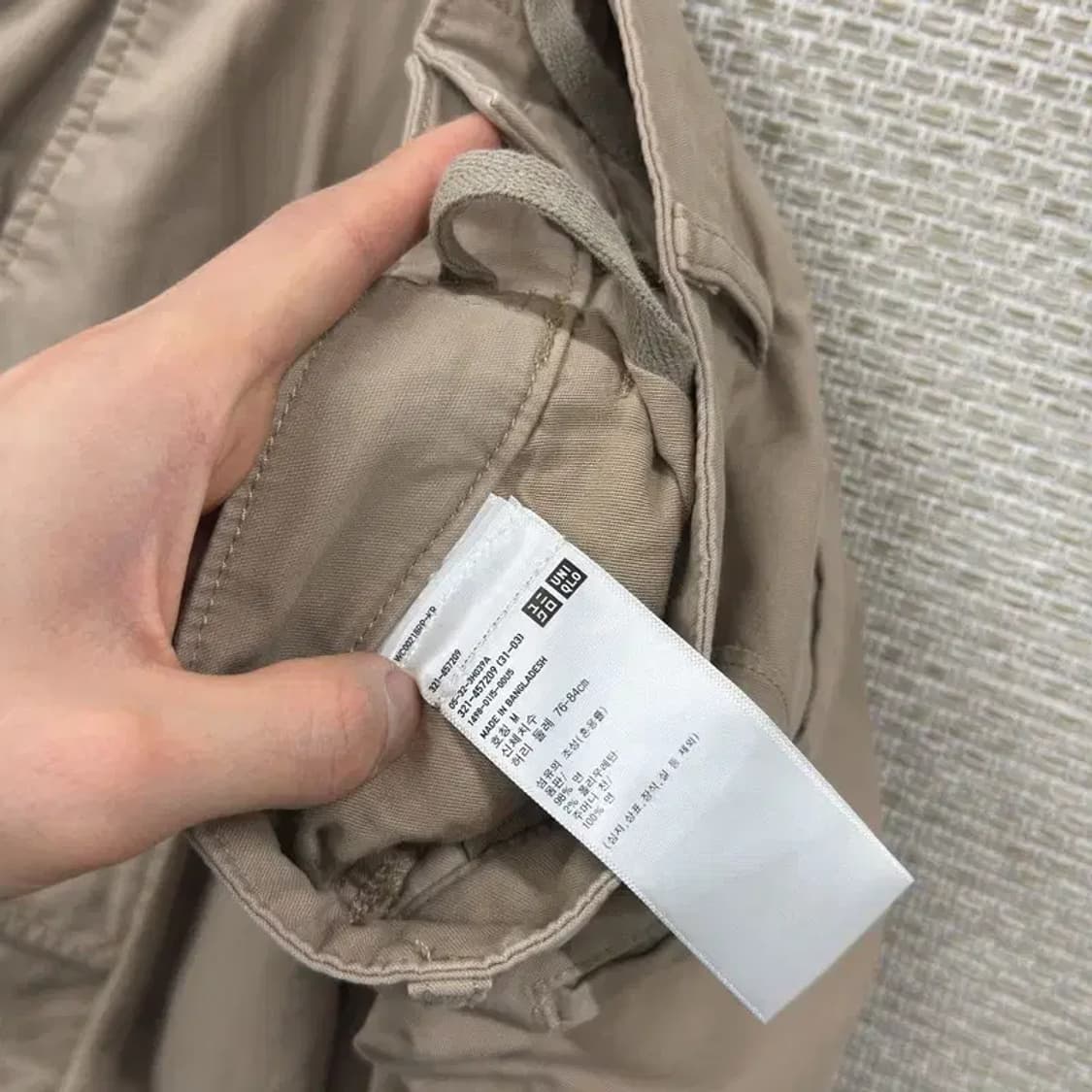 유니클로 스트릿 카고팬츠 면바지 M D11864 상품이미지3