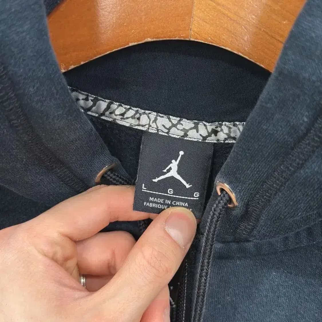 나이키 조던 캐주얼 자수로고 약기모 후드집업 100 D12009 상품이미지3