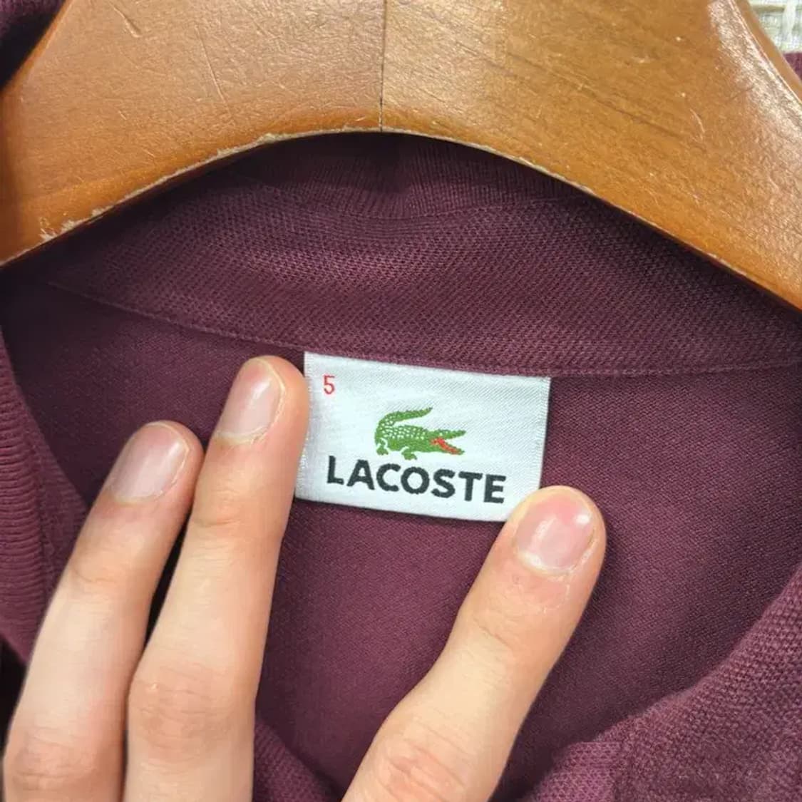 라코스테 캐주얼 자수로고 긴팔카라티 105 D12011 상품이미지3