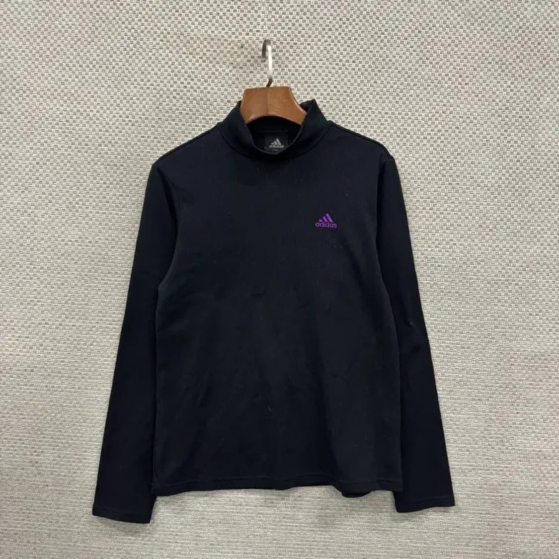 아디다스 캐주얼 자수로고 목폴라 긴팔티 95 D12015 상품이미지1