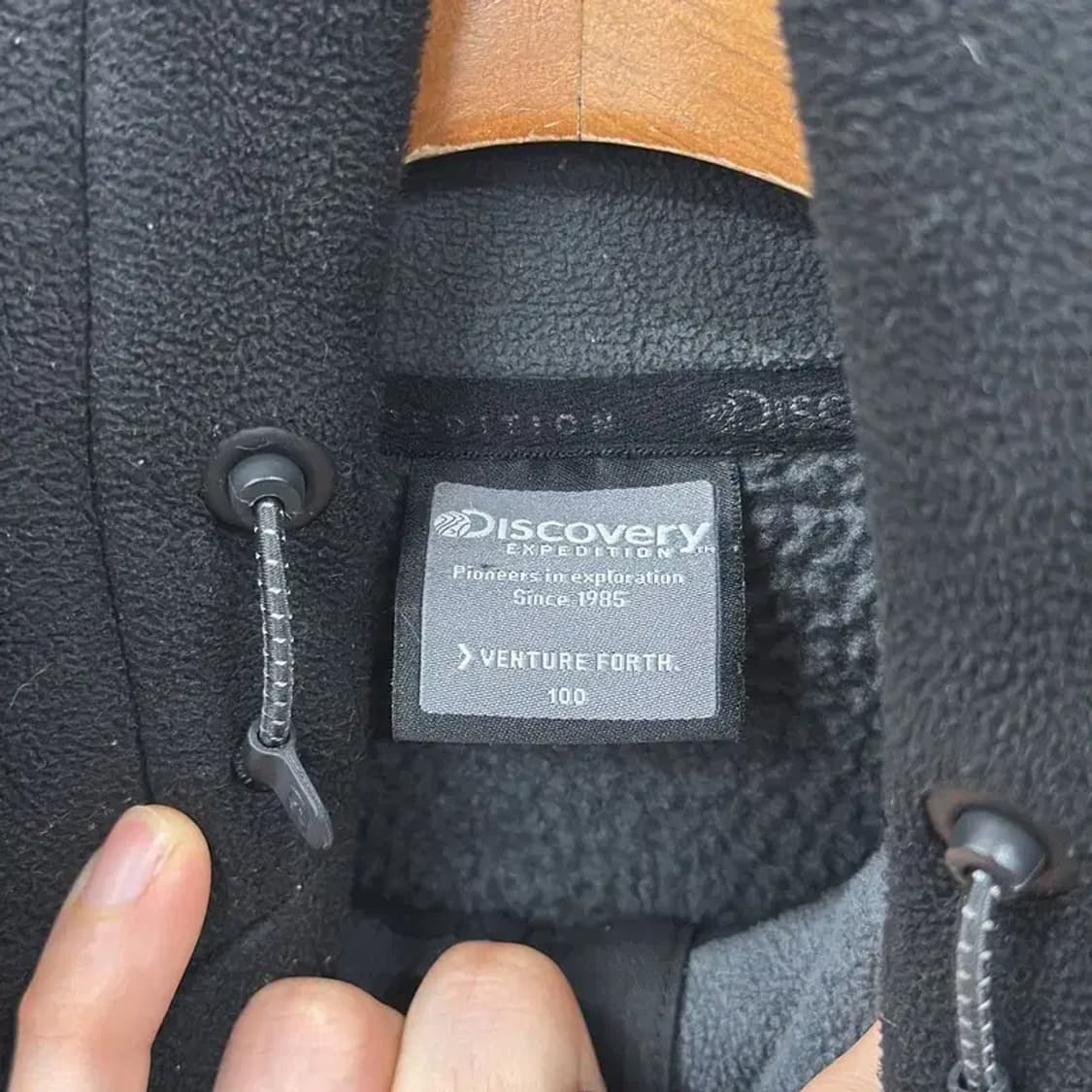 디스커버리 아웃도어 자수로고 플리스 후리스 집업 100 D12002 상품이미지3