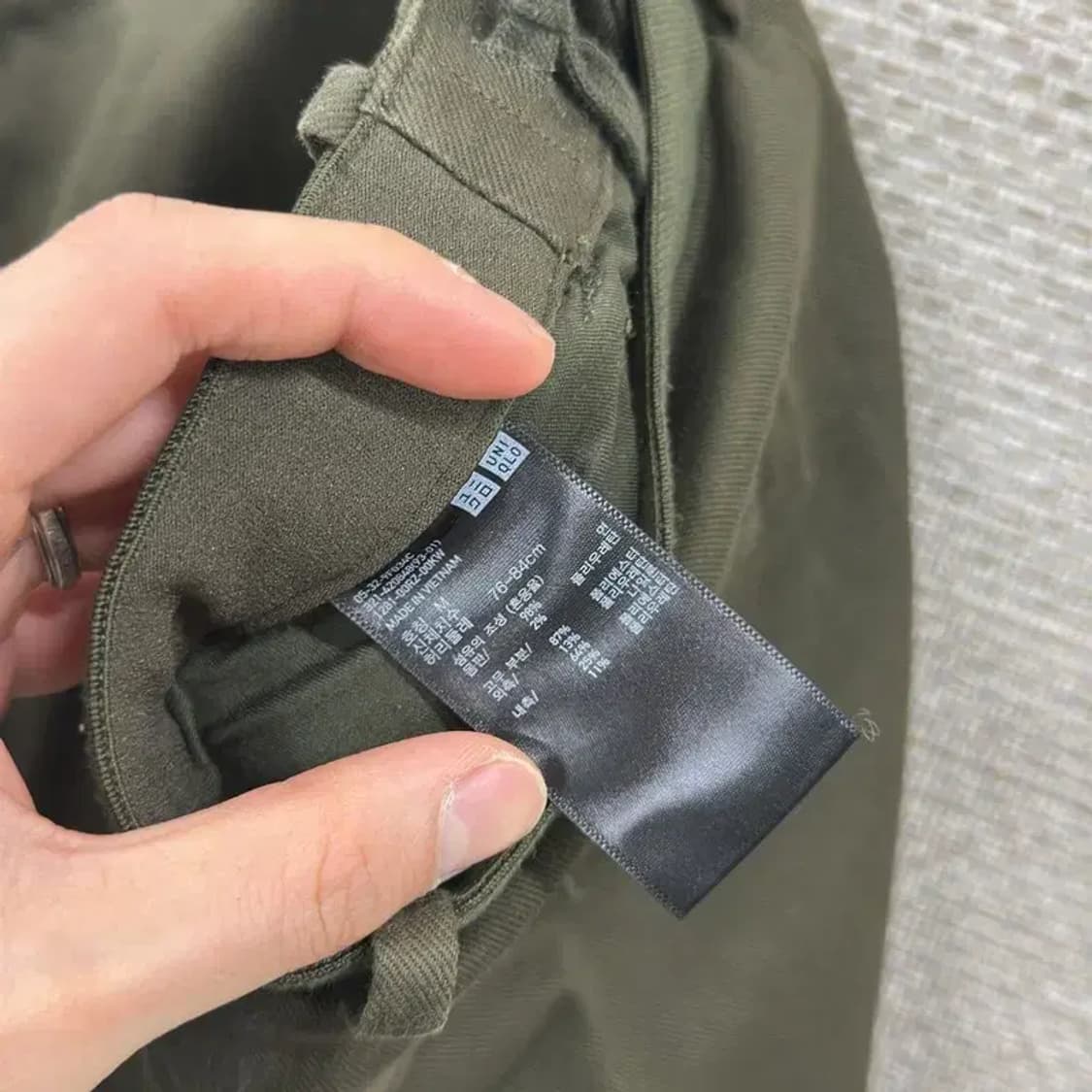 유니클로 캐주얼 코튼팬츠 면바지 M D12028 상품이미지4