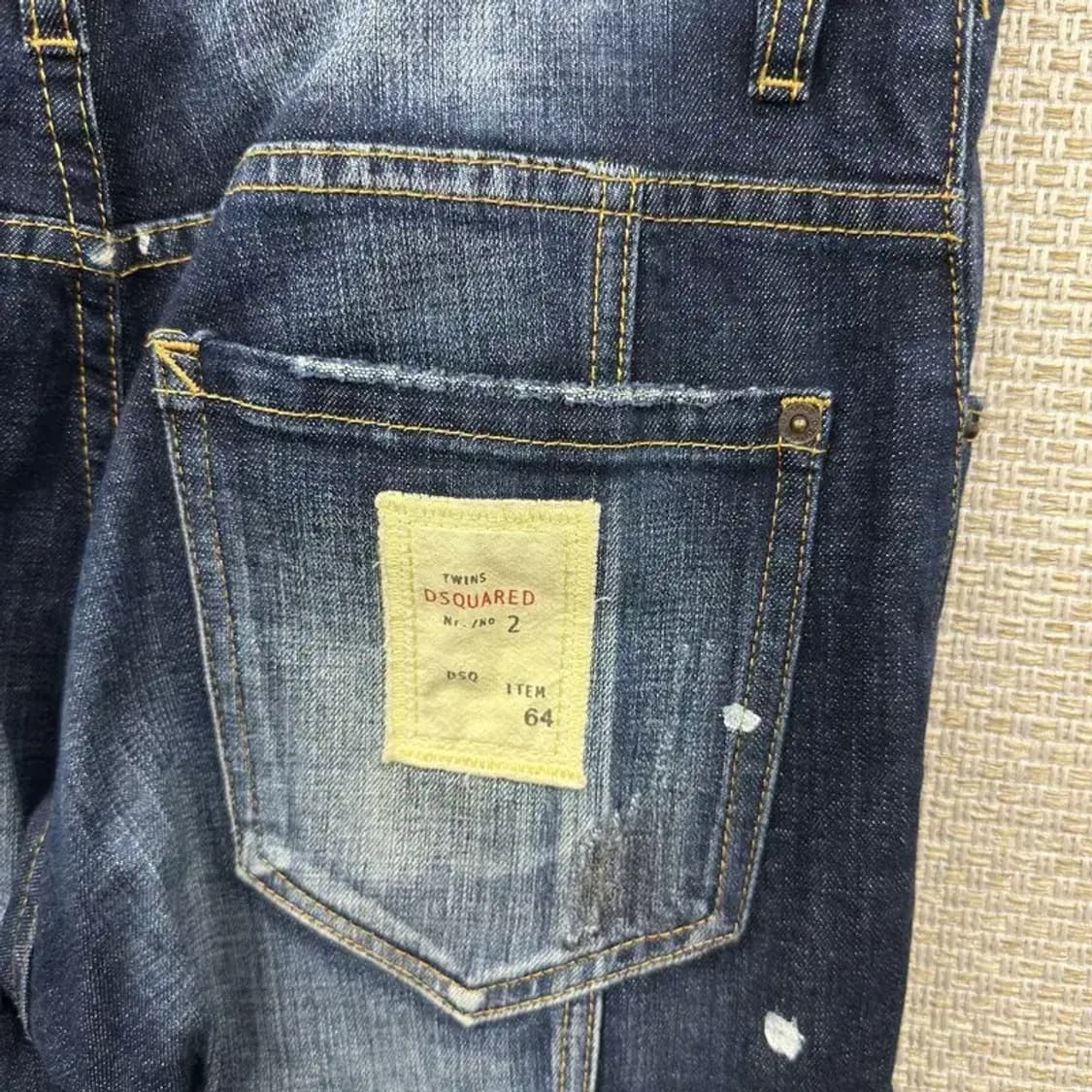 디스퀘어드2 빈티지워싱 데님 청바지 46 D12030 상품이미지3