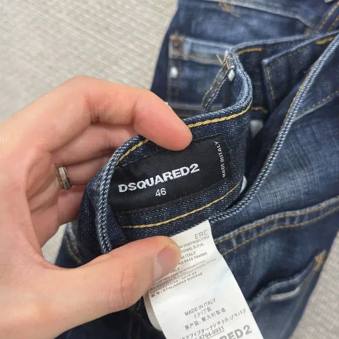 디스퀘어드2 빈티지워싱 데님 청바지 46 D12030 상품이미지5