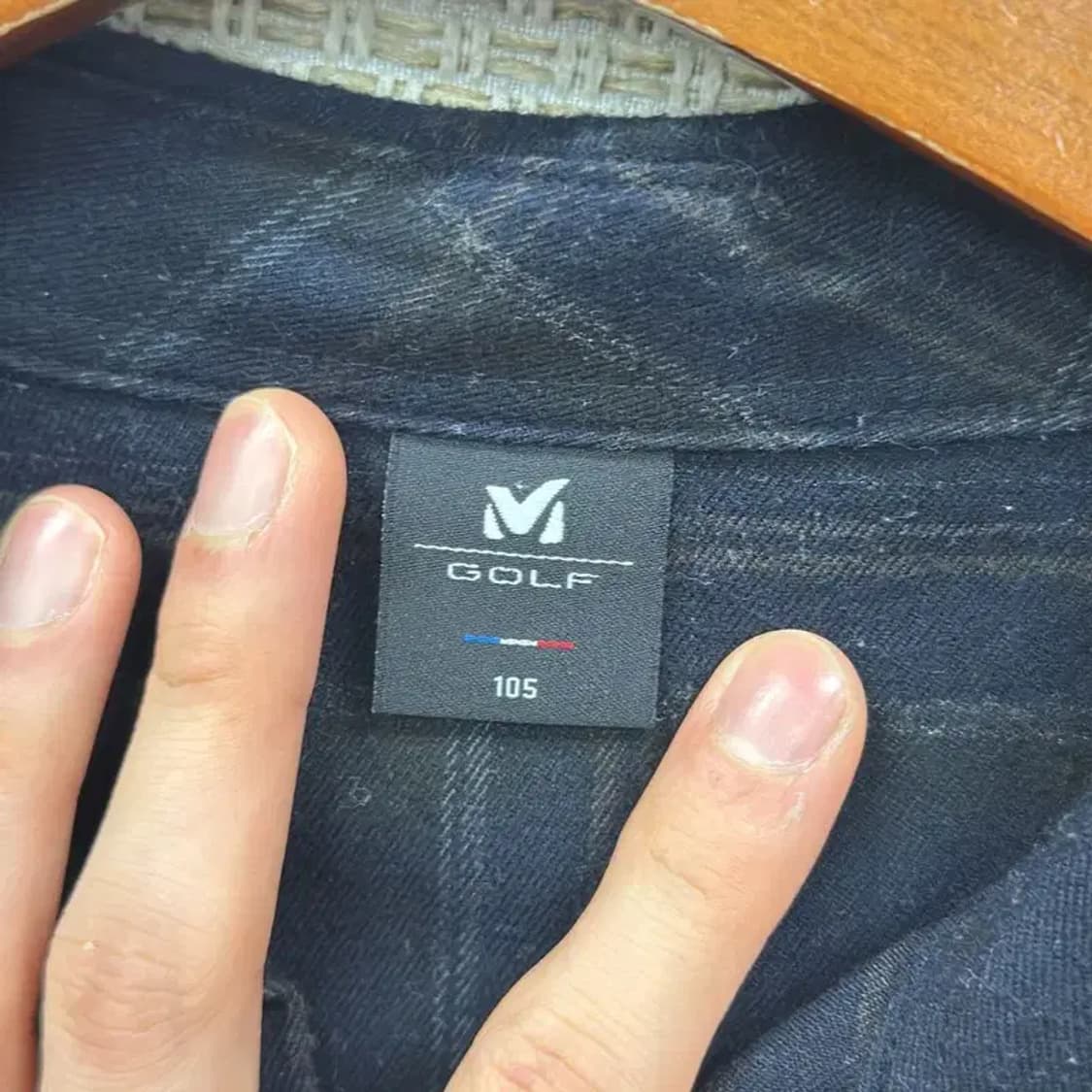 밀레 골프 플란넬 체크 긴팔 셔츠 105 D12007 상품이미지3