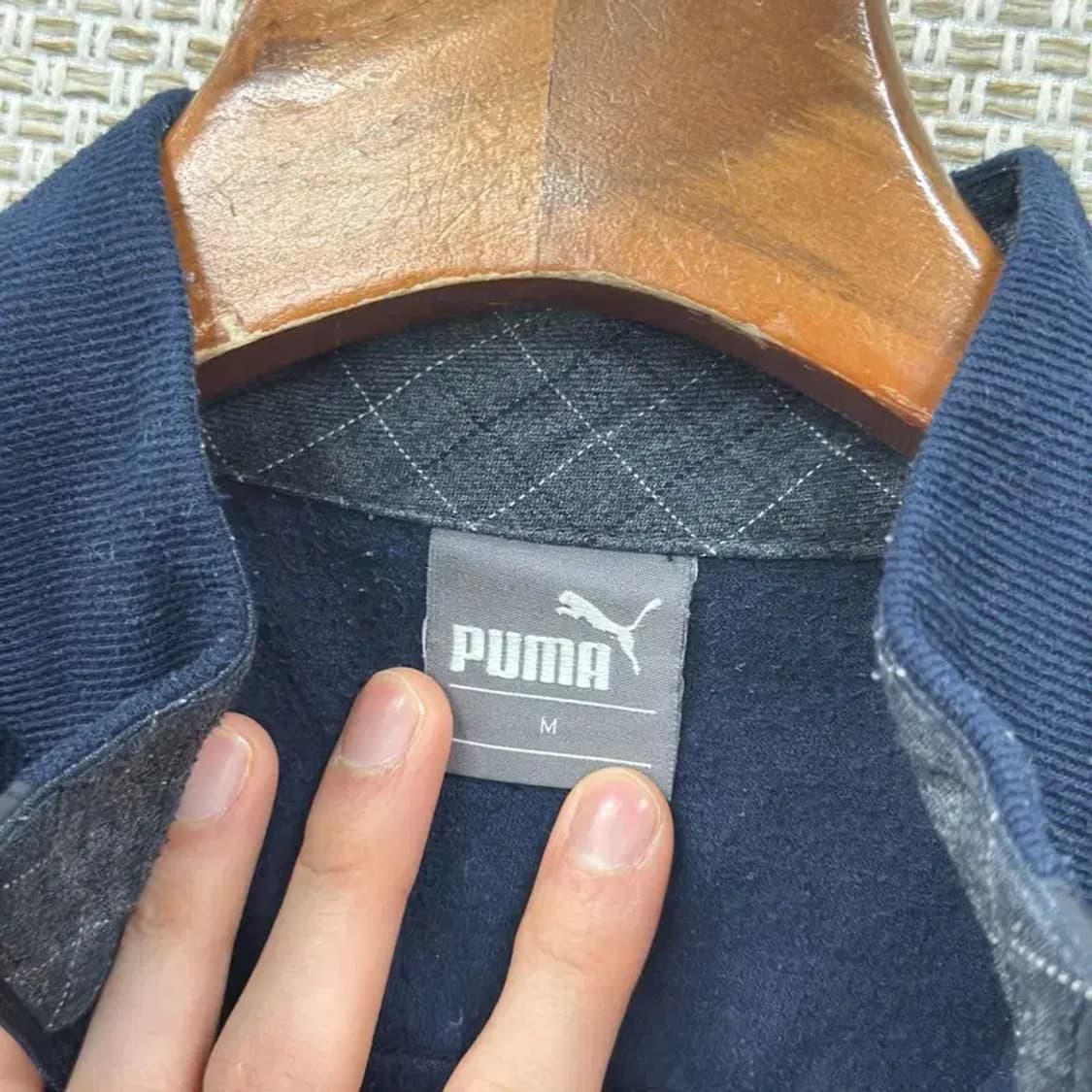 푸마 자수로고 반집업 약기모 긴팔티 95 D12020 상품이미지3