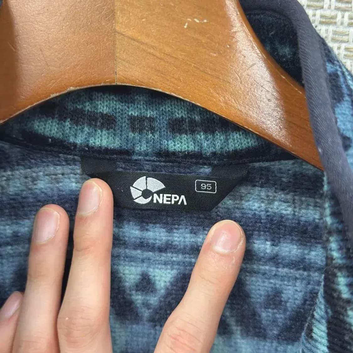 네파 아웃도어 자수로고 플리스 후리스 집업 95 D12006 상품이미지3