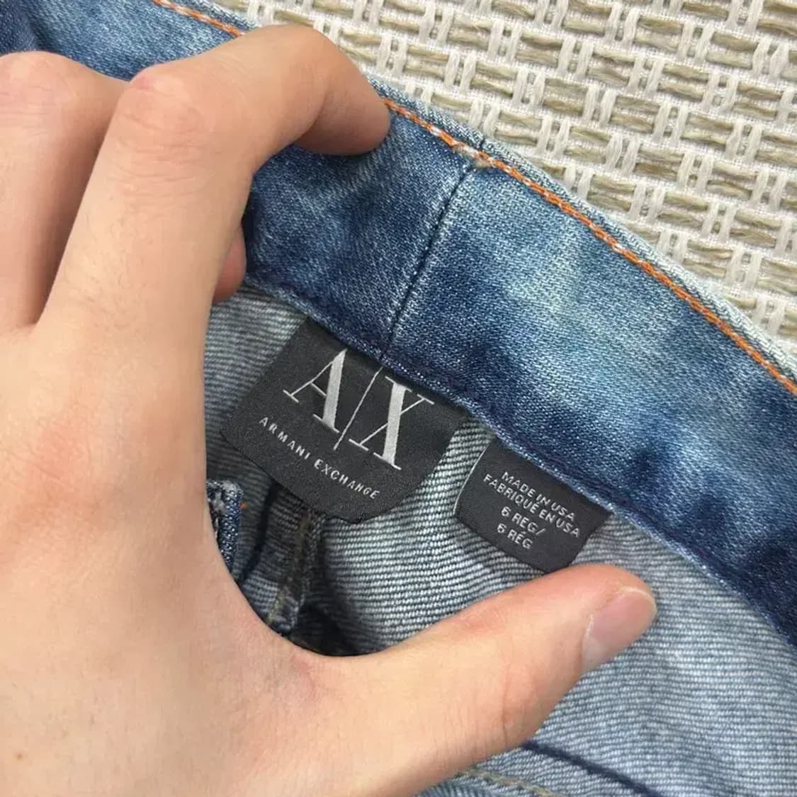 아르마니 익스체인지 타이다이 데님 청바지 73 D12032 상품이미지4