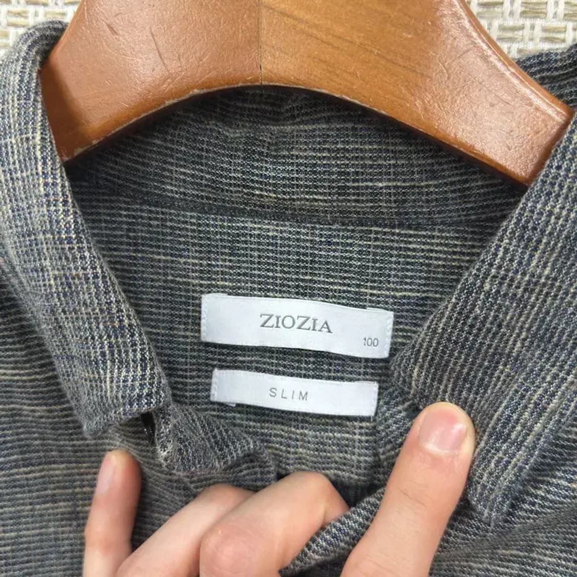 지오지아 캐주얼 플란넬 긴팔 셔츠 95 D12012 상품이미지3