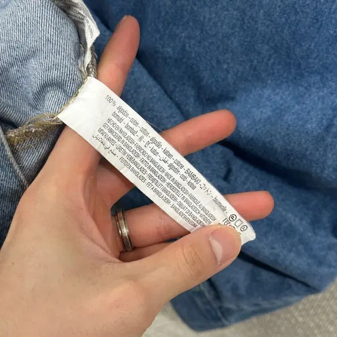 자라 ZARA 캐주얼 롱 데님 청자켓 95 D12077 상품이미지4