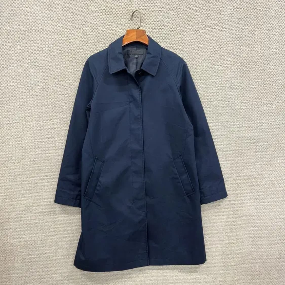 유니클로 캐주얼 네이비 롱 코트 90 D12078 상품이미지1