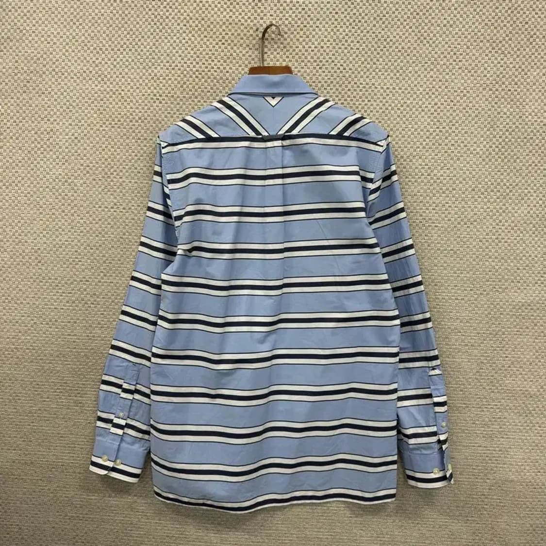 라코스테 캐주얼 자수로고 스트라이프 긴팔 셔츠 95 D12085 상품이미지2