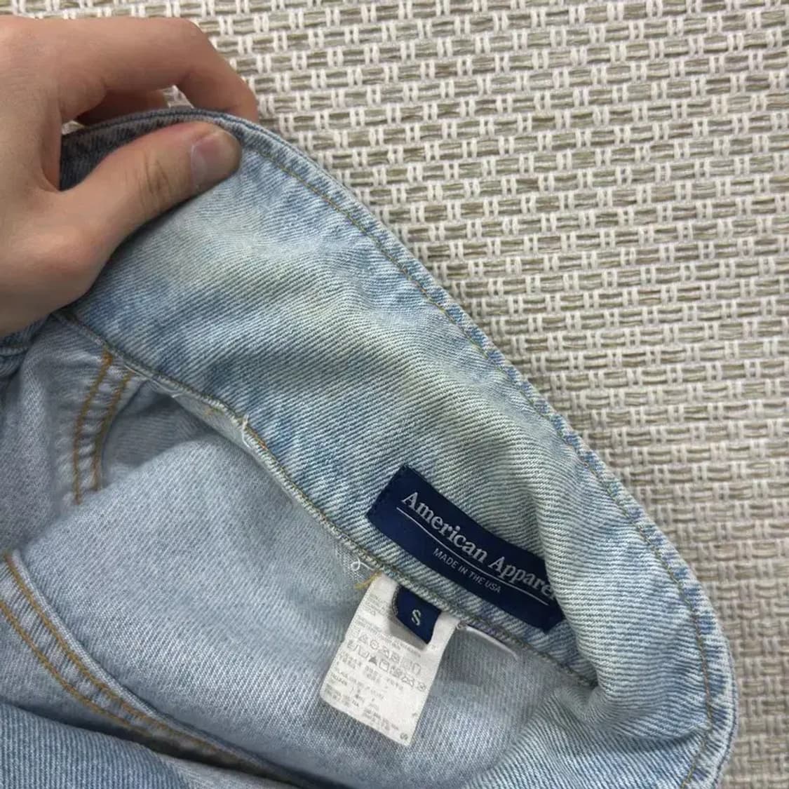 아메리칸어패럴 성조기 데님 청자켓 90 D12087 상품이미지4