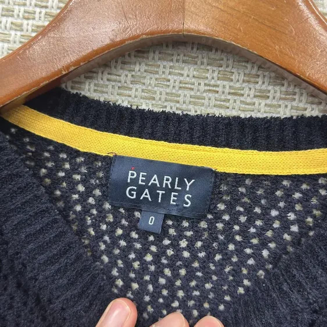 파리게이츠 골프 캐주얼 아크릴 니트 스웨터 90 D12098 상품이미지3