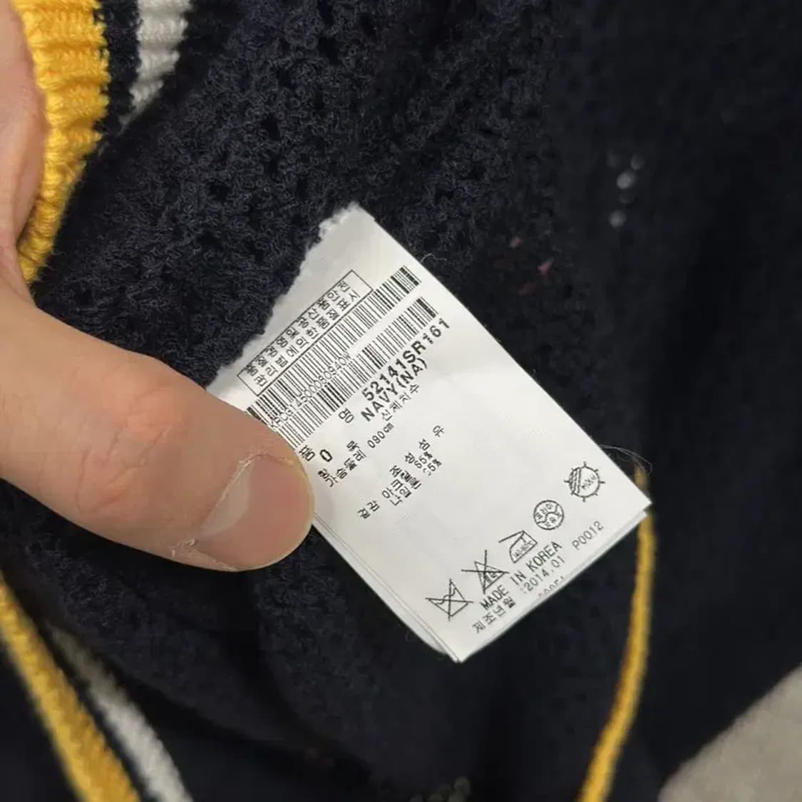 파리게이츠 골프 캐주얼 아크릴 니트 스웨터 90 D12098 상품이미지4