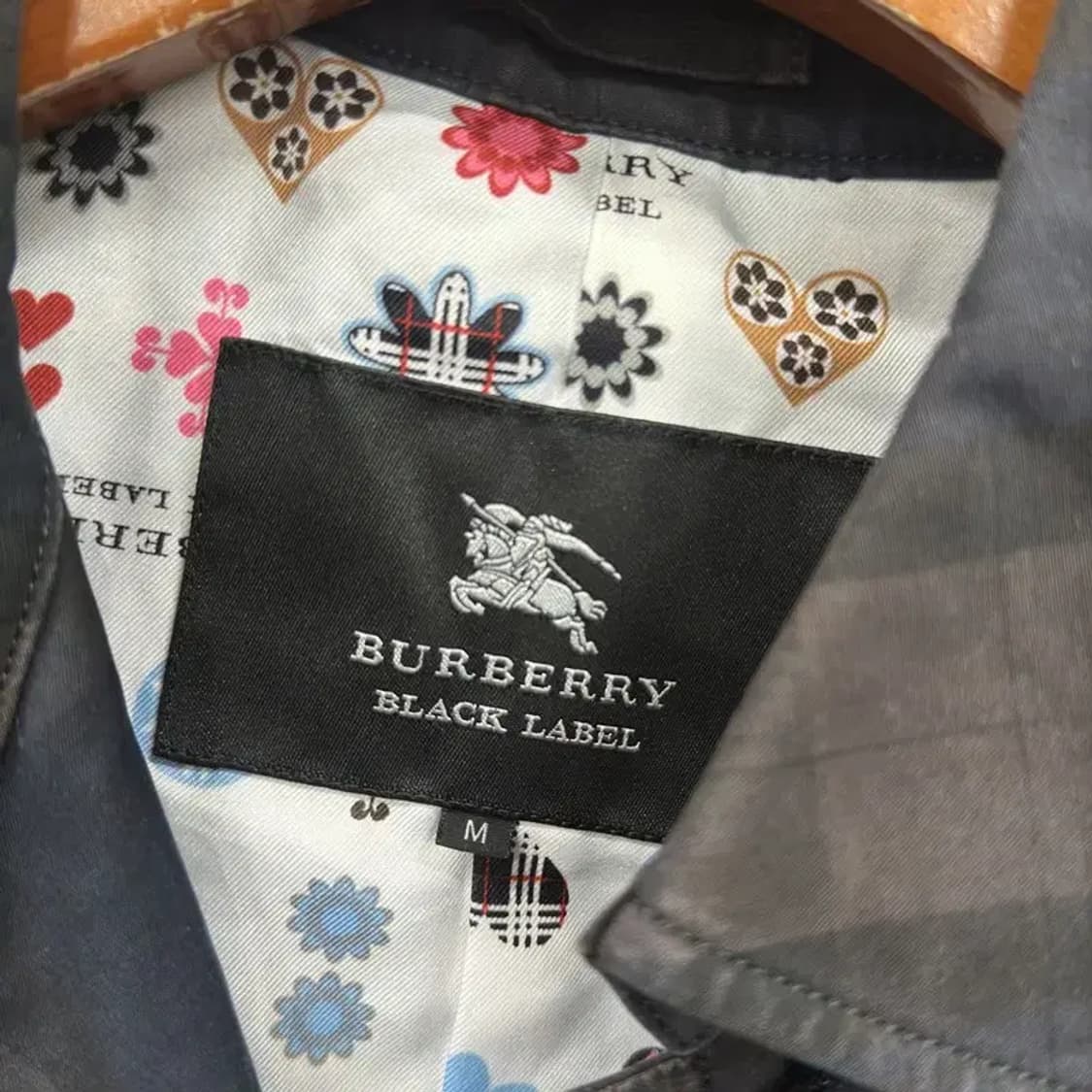 버버리 캐주얼 블랙라벨 체크 코트 95 D12094 상품이미지3