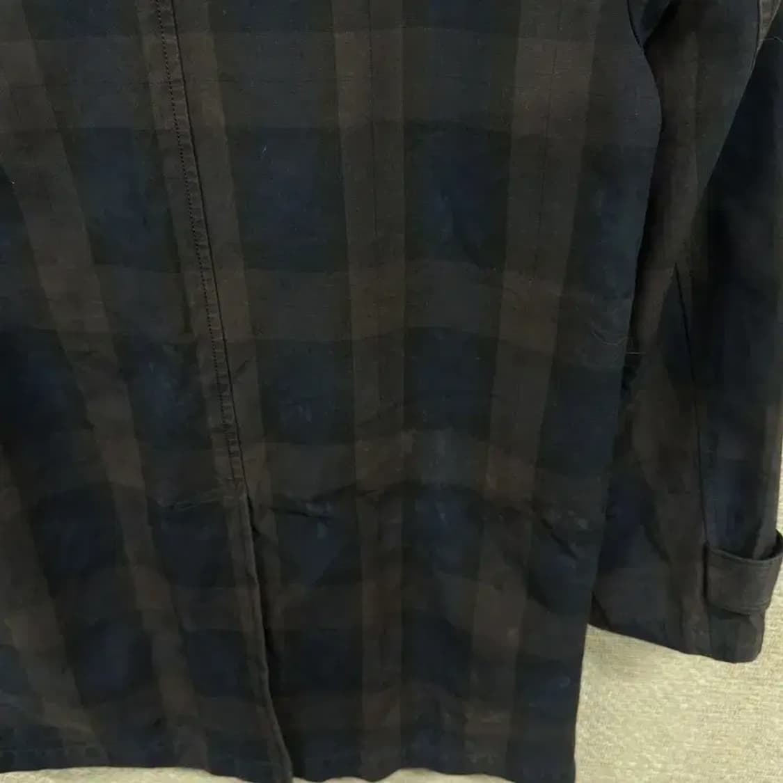 버버리 캐주얼 블랙라벨 체크 코트 95 D12094 상품이미지7