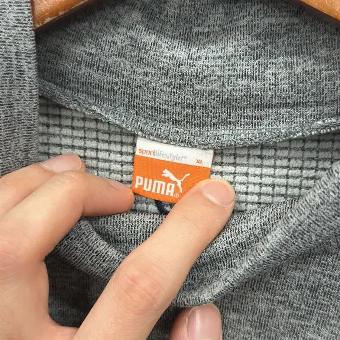 푸마 캐주얼 자수로고 목폴라 긴팔티 105 D12103 상품이미지3