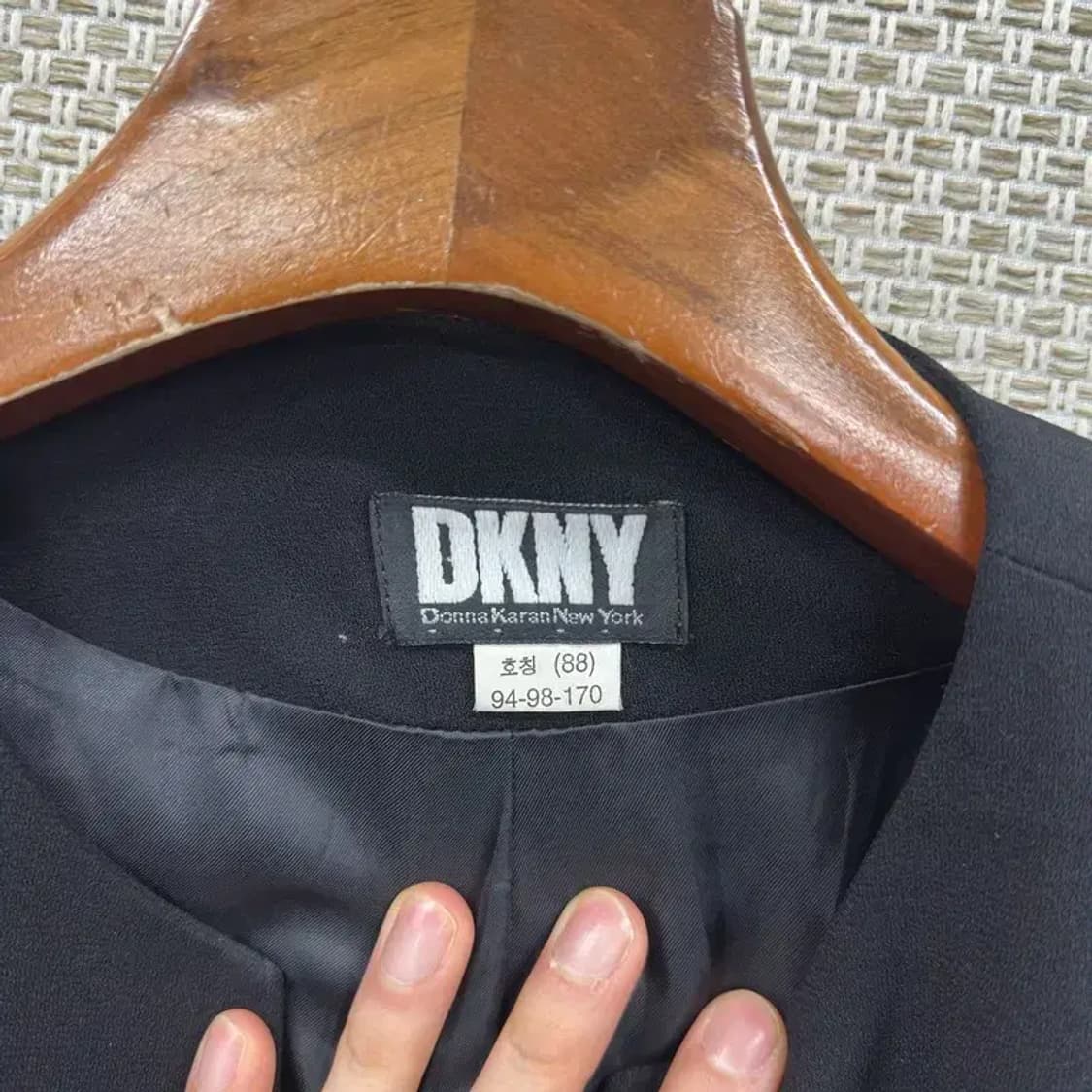 도나카란뉴욕 캐주얼 원버튼 블레이저 자켓 100 D12084 상품이미지3