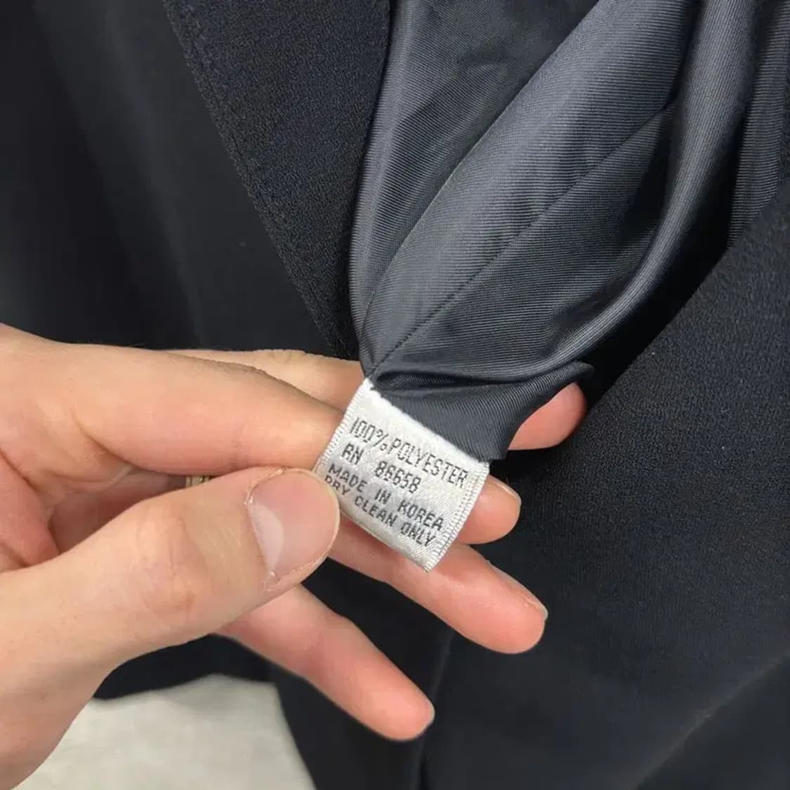 도나카란뉴욕 캐주얼 원버튼 블레이저 자켓 100 D12084 상품이미지4