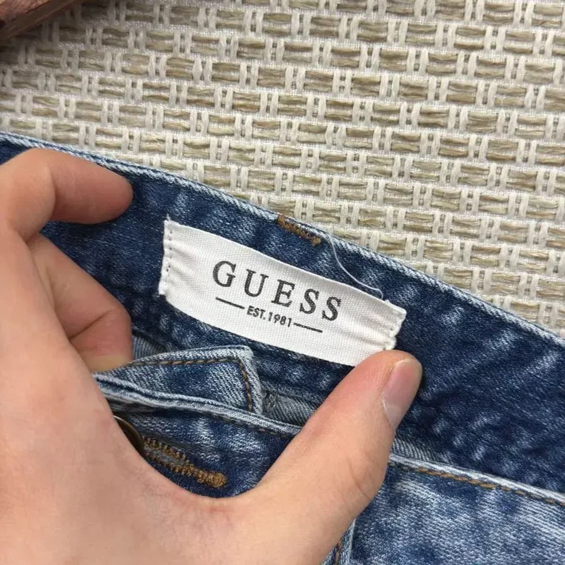 게스 로고 캐주얼 데님 청바지 29인치 D12113 상품이미지4