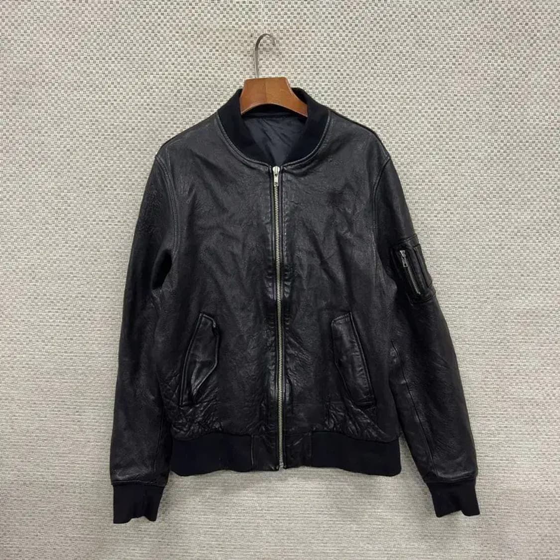 빈티지 블루종 싱글라이더 양가죽 자켓 95 D12095 상품이미지1