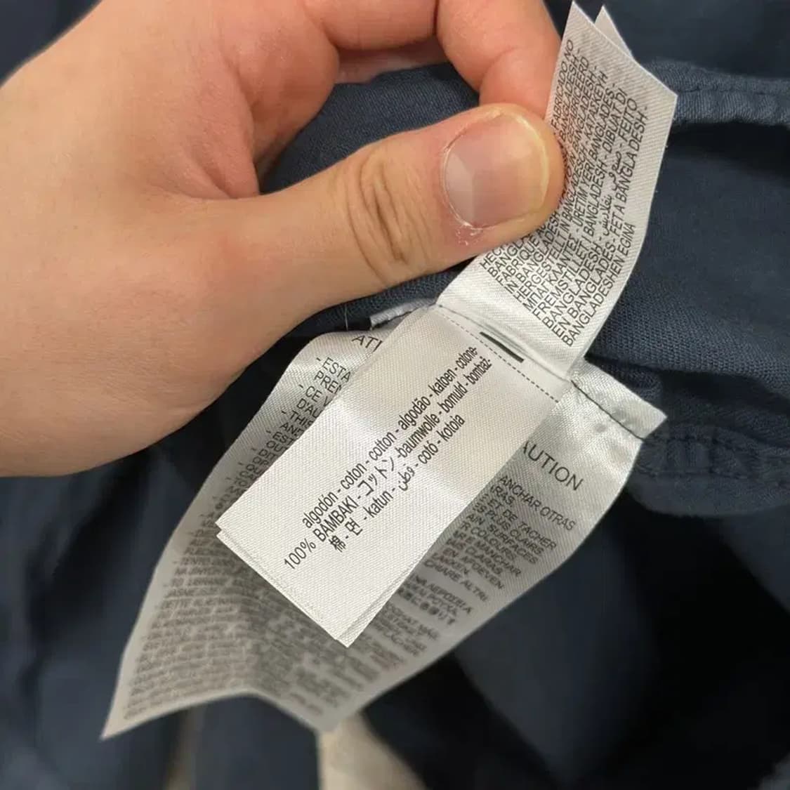 자라 ZARA 캐쥬얼 네이비 포켓 셔츠 95 D12163 상품이미지4