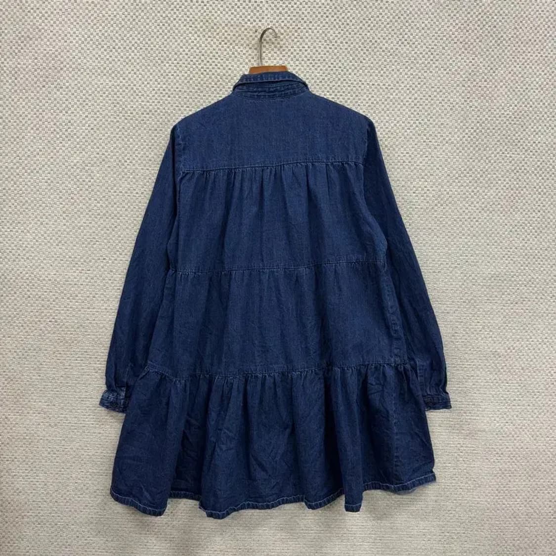 에잇세컨즈 캐쥬얼 캉캉 데님 청 원피스 100 D12166 상품이미지2