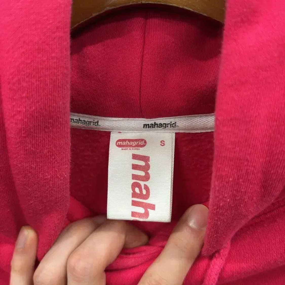 마하그리드 캐쥬얼 약기모 오버핏 후드티 90 D12172 상품이미지3