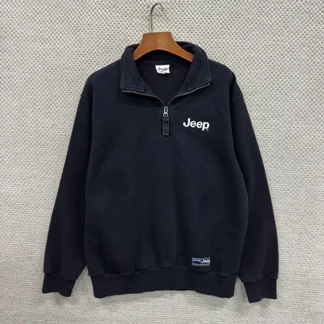 지프 JEEP 캐쥬얼 반집업 자수로고 맨투맨 90 D12181 상품이미지1