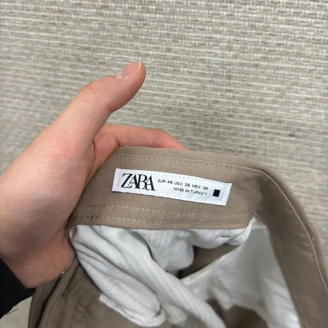 자라 ZARA 캐쥬얼 코튼팬츠 바지 36인치 D12186 상품이미지3