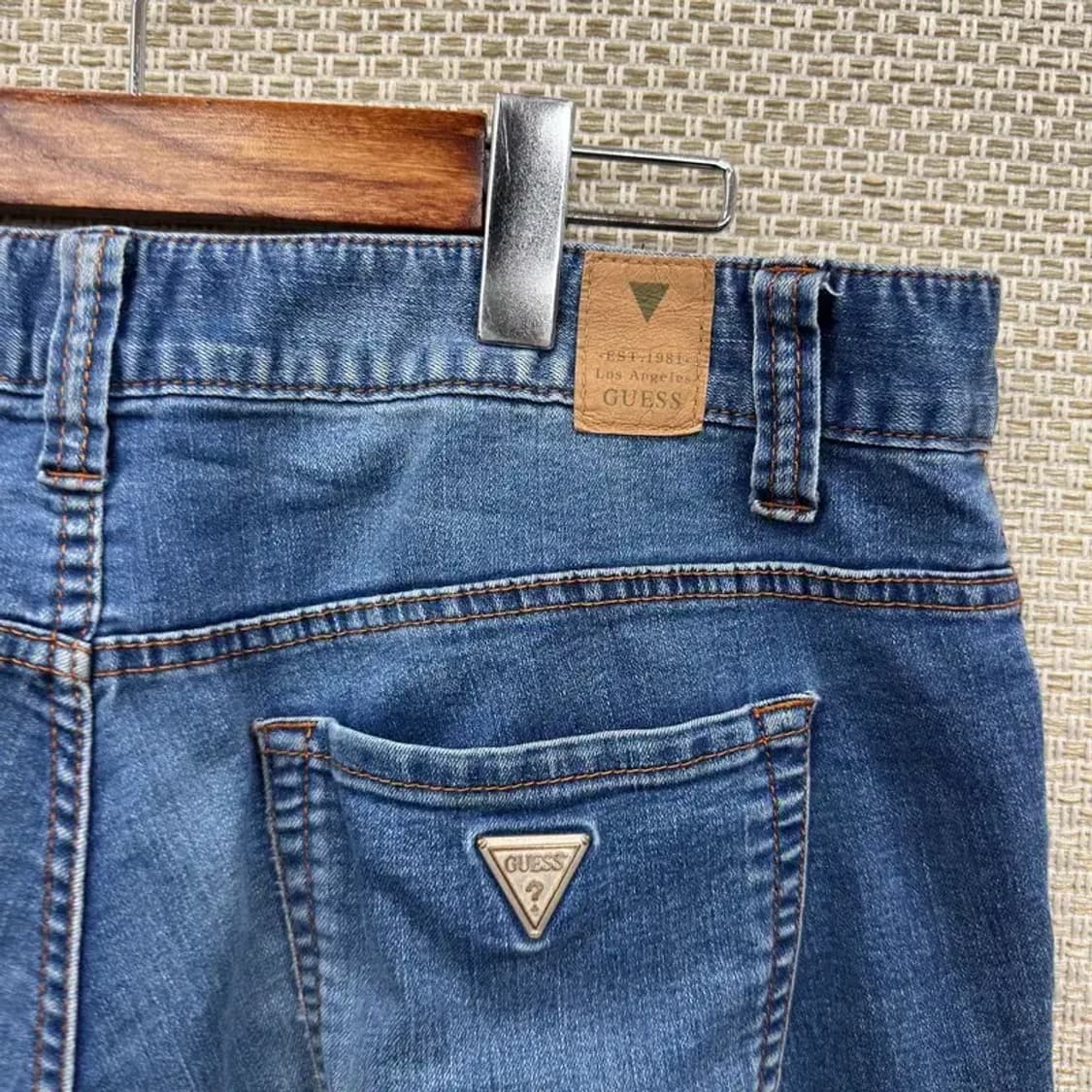 게스 캐쥬얼 은장 데님 청바지 34인치 D12187 상품이미지3