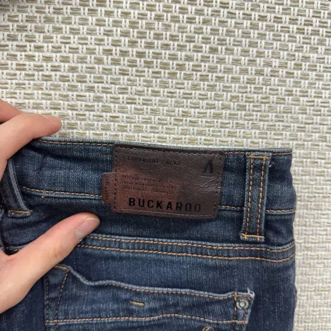 버커루 캐쥬얼 데님 진청 바지 26인치 D12188 상품이미지3