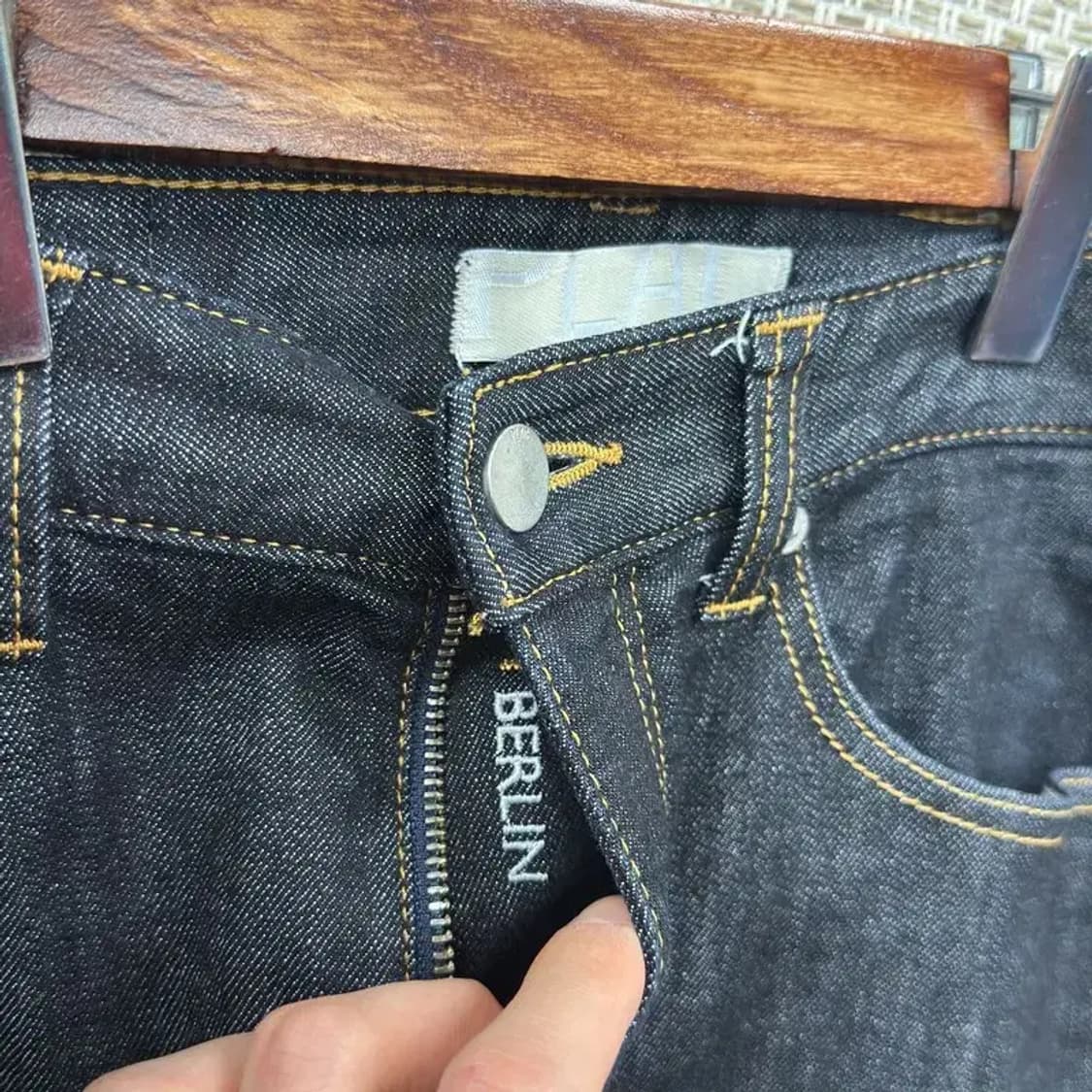 플랙진 베를린 캐쥬얼 흑청 데님팬츠 청바지 32인치 D12195 상품이미지4