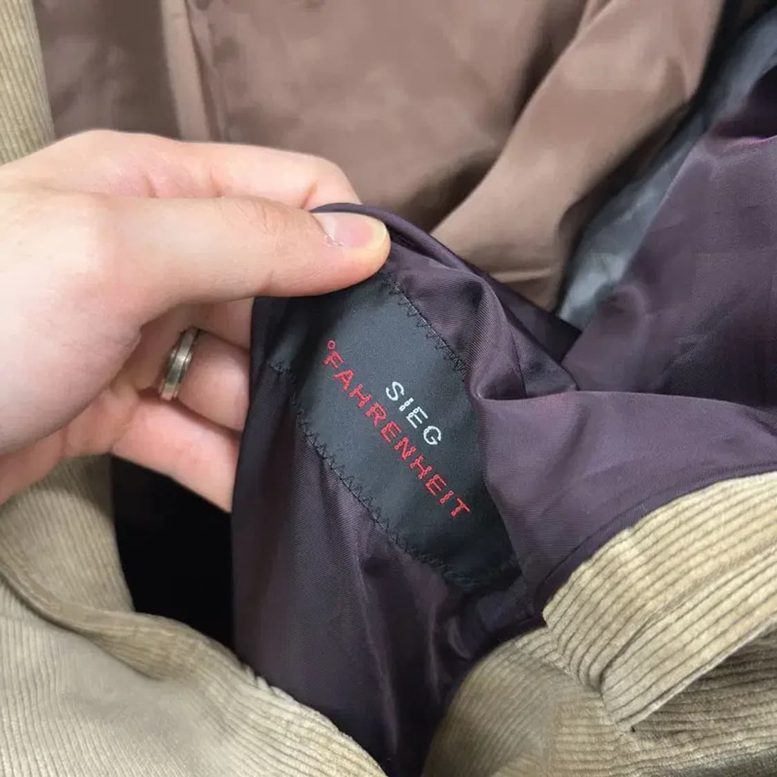 지이크 SIEG 캐쥬얼 골덴 블레이저 자켓 105 D12160 상품이미지3