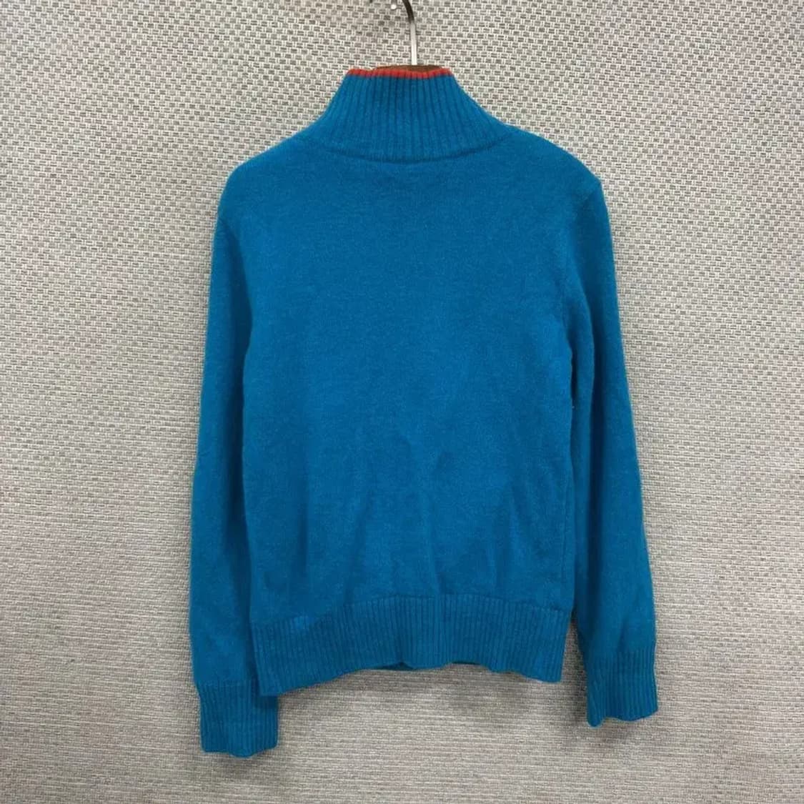 루이까스텔 골프 캐쥬얼 자수로고 반집업 울 니트 100 D12236 상품이미지2